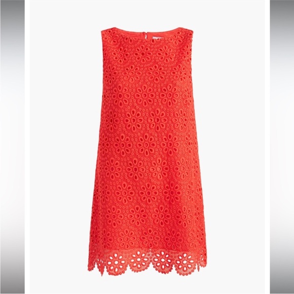 Hill House The Scallop Lace Charlie Dress Red XS NWT - Picture 5 of 12
